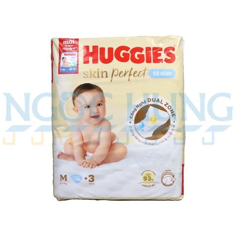 Tã dán Huggies skin perfect M 76