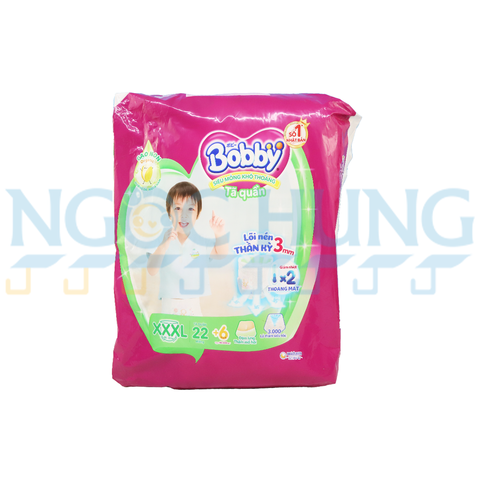 Tã quần Bobby  XXXL 22 miếng