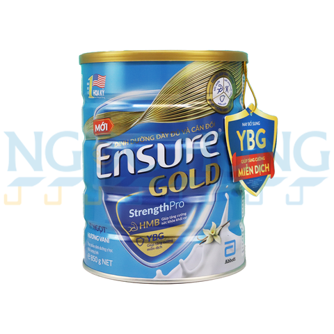 Sữa bột Ensure Gold (Beta Glucan) Vani Ít Ngọt 800g