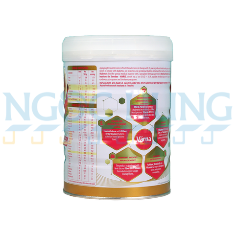 Sữa bột Nutifood Varna Diabetes 850g (dành cho người tiểu đường)