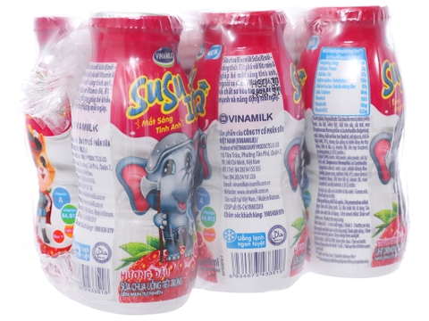 sữa chua uống tiệt trùng Vinamilk Susu dâu 80ml