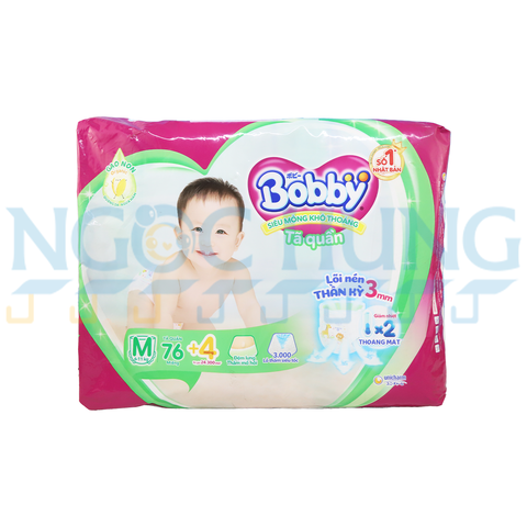 Tã quần Bobby size M 76 miếng