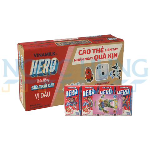 sữa chua uống tiệt trùng Vinamilk Hero dâu 110ml