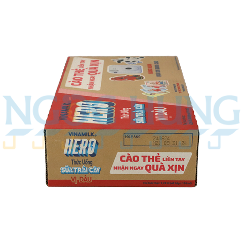 sữa chua uống tiệt trùng Vinamilk Hero dâu 110ml