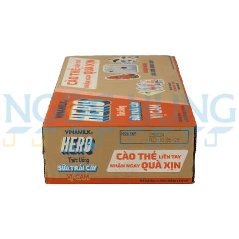 sữa chua uống tiệt trùng Vinamilk Hero hương cam 110ml