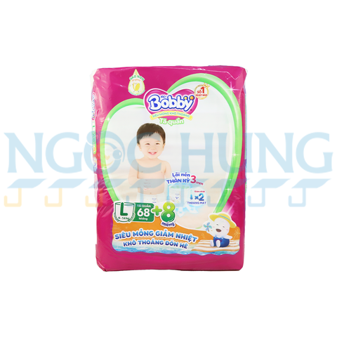 Tã quần Bobby size L 70 miếng