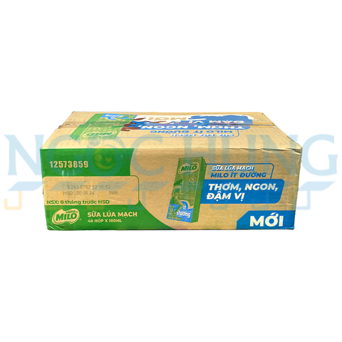 Sữa nước Nestle Milo ít đường 180ml