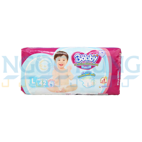 Tã dán Bobby size L 42 miếng
