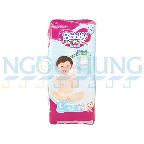 Tã dán Bobby size L 42 miếng