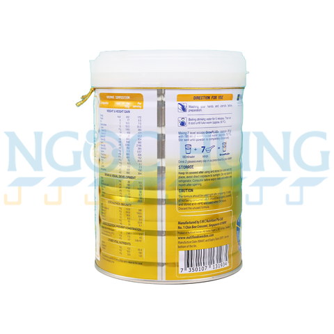 Sữa bột Nutifood Growplus vàng 1+ 800g ( 1 tuổi trở lên)
