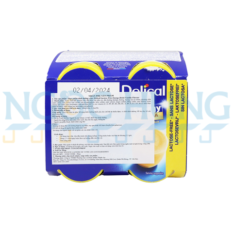 Sữa nước Delical Vanilla 4x200ml