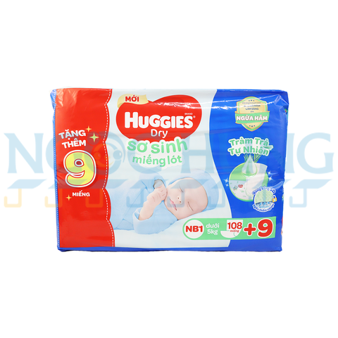 Miếng lót sơ sinh Huggies skin perfect NB1 108