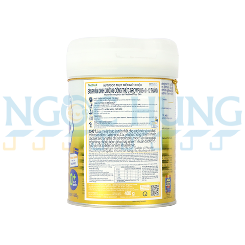 Sữa bột Nutifood Growplus Vàng 0+ 400g
