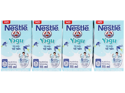 Sữa chua uống tiệt trùng tổ yến Nestlé Yogu 115ml