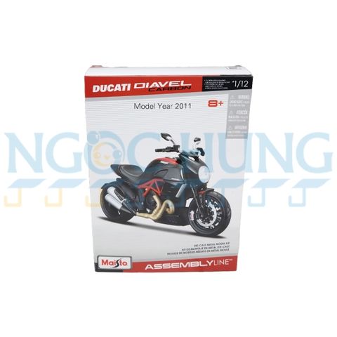 Mô hình lắp ráp xe mô tô - Đồ chơi xe mô tô lắp ráp Ducati Diavel Carbon 39196/MT39051AL
