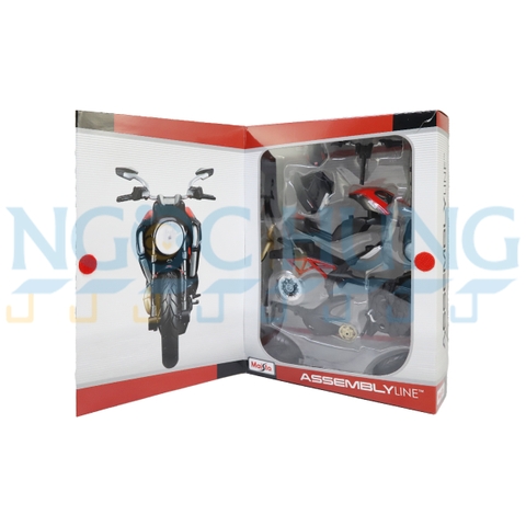Mô hình lắp ráp xe mô tô - Đồ chơi xe mô tô lắp ráp Ducati Diavel Carbon 39196/MT39051AL