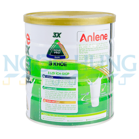 Sữa bột Anlene Gold 3X hương vani 800g (40 tuổi trở lên)