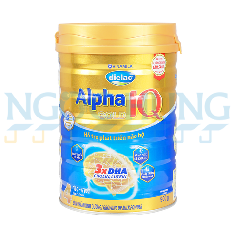 Sữa bột Vinamilk Dielac Alpha Gold IQ 4 900g  (2-6 tuổi)