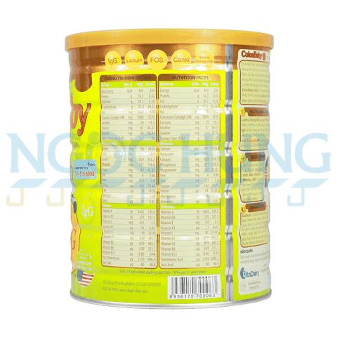 Sữa bột Vitadairy ColosBaby Gold 2+ 800g (2 tuổi trở lên)