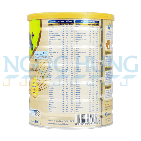 Sữa bột Vitadairy Colos DHA 1+ 800g