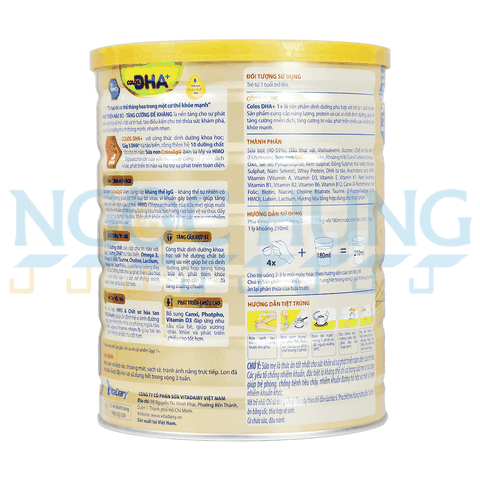 Sữa bột Vitadairy Colos DHA 1+ 800g