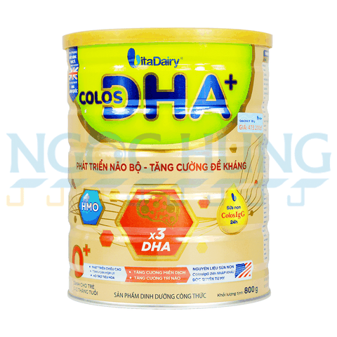 Sữa bột Vitadairy Colos DHA 0+ 800g