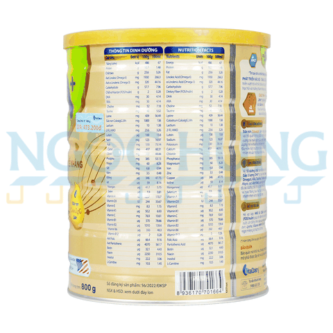 Sữa bột Vitadairy Colos DHA 0+ 800g