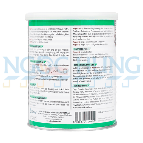 Sữa bột Vitadairy Nepro 1 400g (dành cho người bệnh thận)