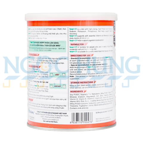 Sữa bột Vitadairy Nepro 2 400g (dành cho người bệnh thận)