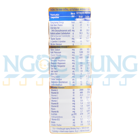 Sữa bột Dielac Mama Gold hương vani 900g