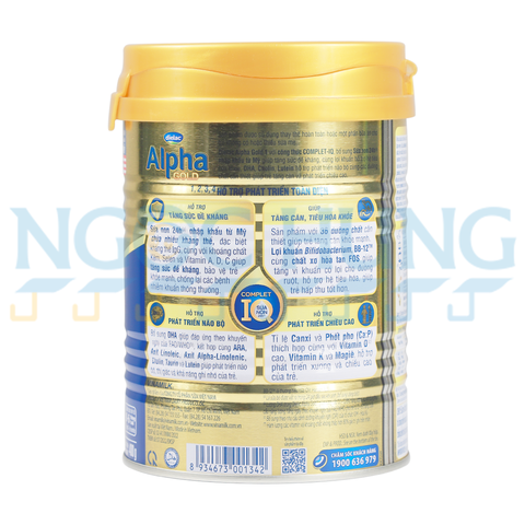 Sữa bột Vinamilk sữa non Dielac Alpha Gold 1 400g (0-6 tháng)