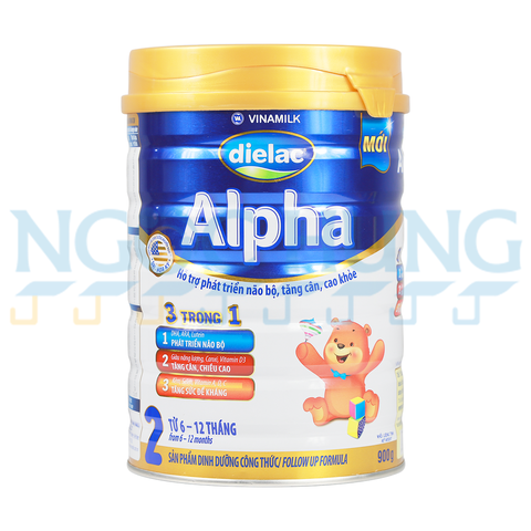 Sữa bột Vinamilk Dielac Alpha Step 2 900g (6-12 tháng)