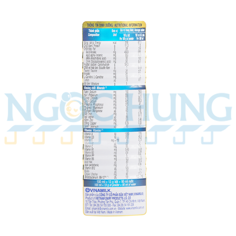 Sữa bột Vinamilk Dielac Alpha Step 1 400g (0-6 tháng)