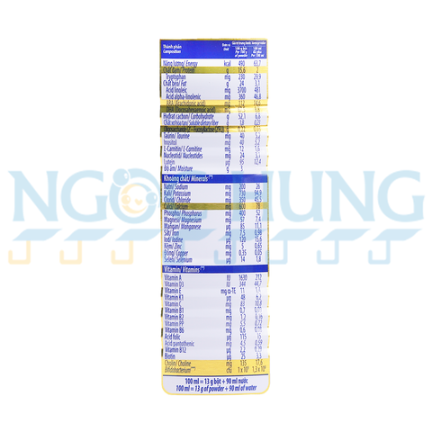 Sữa bột Vinamilk Optimum Gold Optimix 2 400g (6-12 tháng)