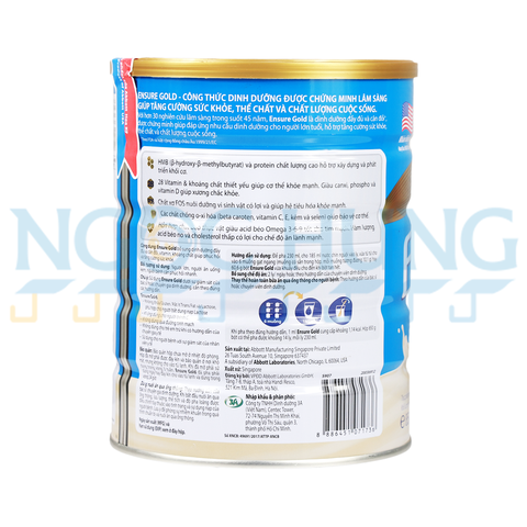 Sữa bột Abbott Ensure Gold hương vani ít ngọt 850g