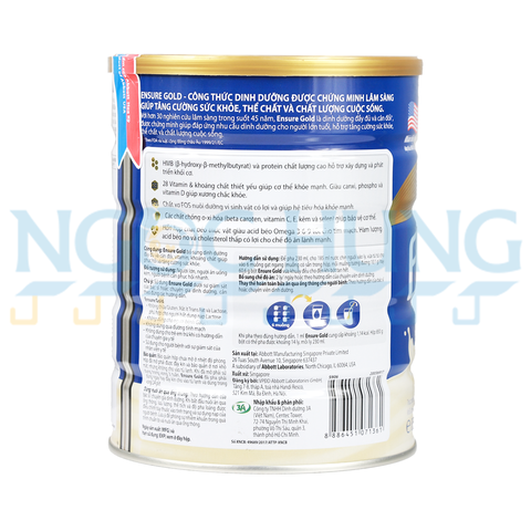 Sữa bột Abbott Ensure Gold hương vani 850g