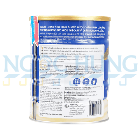 Sữa bột Abbott Ensure Gold hương lúa mạch 850g