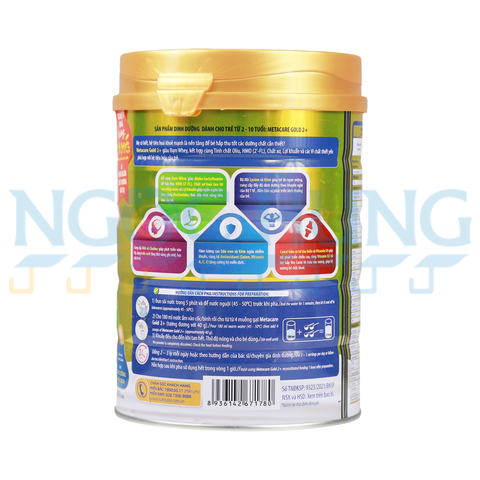 Sữa bột Nutricare MetaCare Opti  2+ 850g (2-10 tuổi)