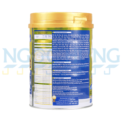 Sữa bột Nutricare MetaCare Opti  2+ 850g (2-10 tuổi)