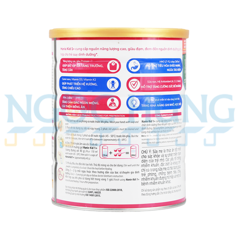Sữa bột Nutricare Hanie Kid 1+ 900g (1-2 tuổi)