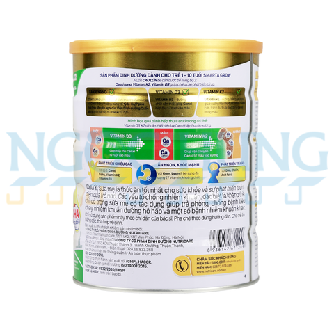Sữa bột Nutricare SMARTA Grow 900g (1-10 tuổi)