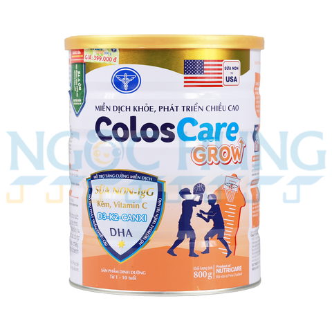 Sữa bột Nutricare ColosCare Grow 800g (1-10 tuổi)