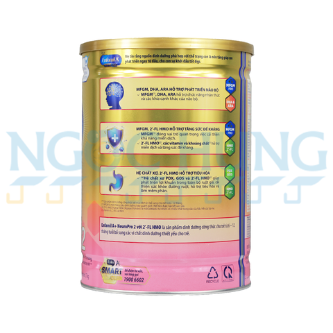 Sữa bột Enfamil A+ Neuropro 2 (vị nhạt dễ uống) 1.7kg (6-12 tháng)