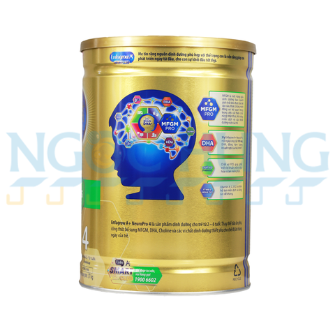 Sữa bột Enfagrow A+ Neuropro 4 (vị không đổi) 1.7kg (2-6 tuổi)