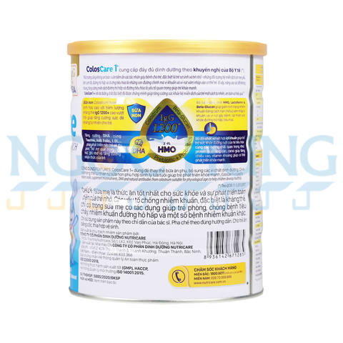 Sữa bột Nutricare ColosCare 1+ 800g  (1-10 tuổi)