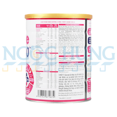 Sữa bột Nutricare Hanie Kid 0+ 800g (0-12 tháng)