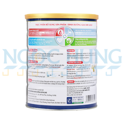 Sữa bột Nutricare GluCare Gold 900g