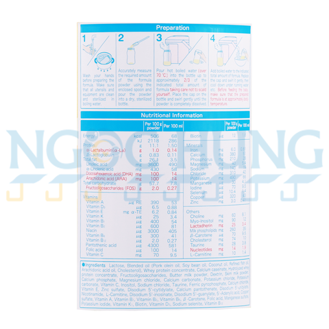 Sữa bột Meiji Nhật nhập khẩu 800g (0-1 tuổi)