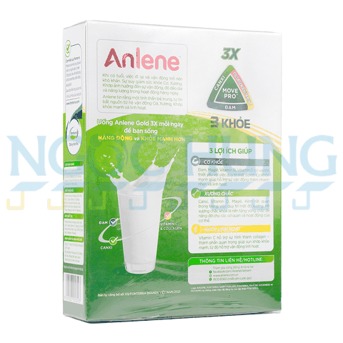 Sữa bột Anlene Gold 3X hộp giấy 440g (40 tuổi trở lên)