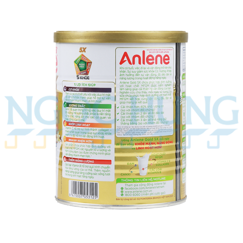 Sữa bột Anlene Gold 5X hương vani 400g (40 tuổi trở lên)